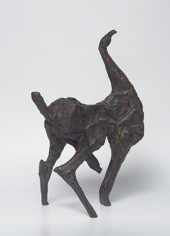 Bow and Arrow — Headless beast arched like a bow, massive arrow thrust — ritualistic tension and desire