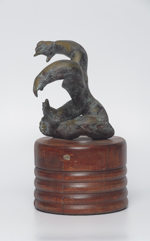 Evolution I — Frühe Mischtechnik-Figur des Wachsens